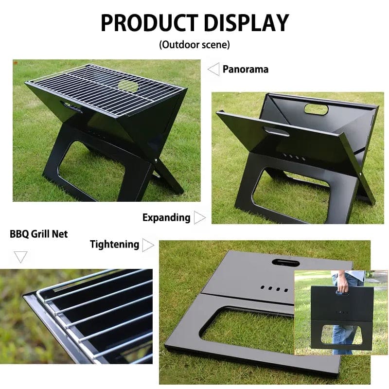 X Shaped Folding BBQ Grill, Stainless Steel Outdoor Camping Picnic Barbecue Grill, Outdoor Charcoal BBQ Grill, Mini Camping Barbecue Rack, Bonfire Grill Stove, Household Charcoal Barbecue Rack, BBQ Large Barbecue Stove X Shaped Folding BBQ Grill, Stainless Steel Outdoor Camping Picnic Barbecue Grill, Outdoor Charcoal BBQ Grill, Mini Camping Barbecue Rack, Bonfire Grill Stove, Household Charcoal Barbecue Rack, BBQ Large Barbecue Stove